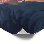 Mooie plaats Jaipur India Illustratie Reizen Poster (Hoek)