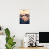 Mooie plaats Jaipur India Illustratie Reizen Poster (Thuiskantoor)