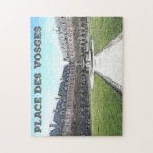 Mooie Place des Vosges Place Royale Paris cadeau Legpuzzel (Verticaal)