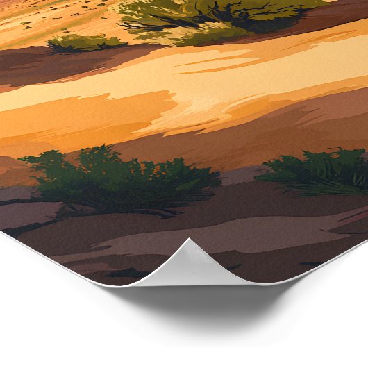 Mooie Place Monument Valley USA Reizen Poster (Hoek)