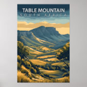 Mooie Place Tafelberg Zuid-Afrika Reizen Poster (Voorkant)