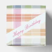 Mooie Plaid Heart Gast Favoriet Box Bedankdoosjes (Bovenkant)