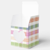 Mooie Plaid Heart Gast Favoriet Box Bedankdoosjes (Geopend)