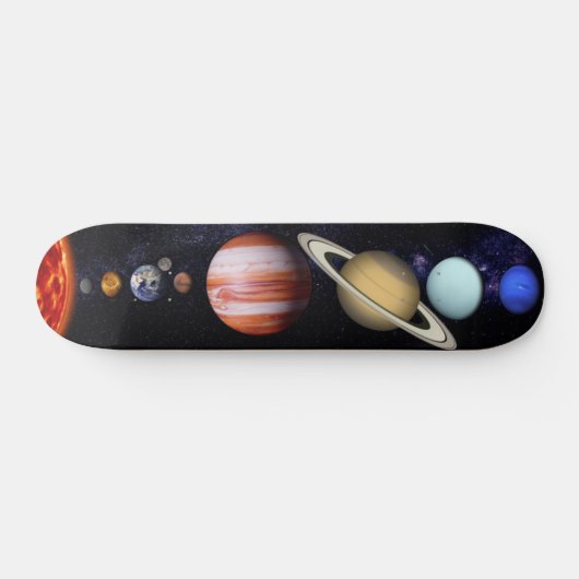 Mooie planeet in het universum persoonlijk skateboard (Horizontaal)