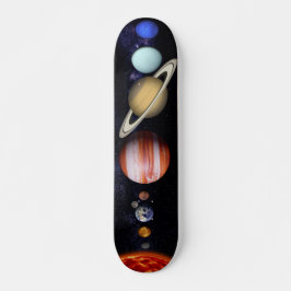 Mooie planeet in het universum persoonlijk skateboard