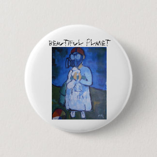 Mooie planeet, mooie planeet ronde button 5,7 cm