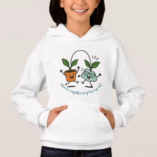 Mooie Plant- en WolkVrienden Kinder Hoodie