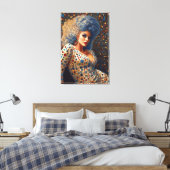 Mooie Platinum Bombshell Drag Queen Portret Canvas Afdruk (Insitu (Slaapkamer))