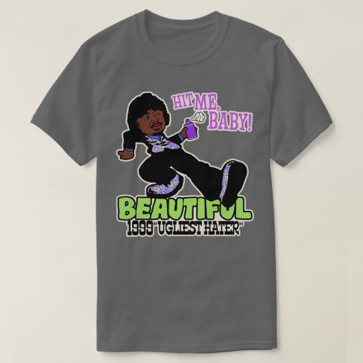 Mooie Playa Haters bal Pimp Walk T-shirt (Design voorkant)