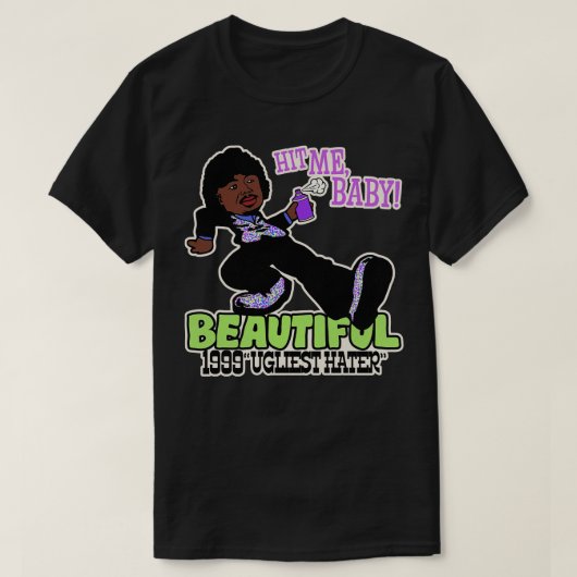 Mooie Playa Haters bal Pimp Walk T-shirt (Design voorkant)