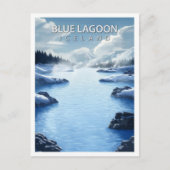 Mooie plek Blue Lagoon IJsland Reizen Briefkaart (Voorkant)