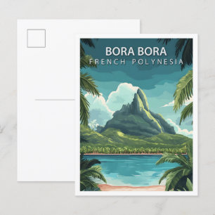 Mooie plek Bora Bora Frans Polynesië Reizen Briefkaart