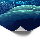 Mooie plek Great Barrier Reef Ausie Reizen Poster (Hoek)