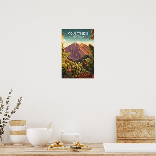 Mooie plek Mount Teide Tenerife Reizen Poster (Keuken)