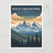 Mooie plek Rocky Mountains Canada Reizen Briefkaart (Voorkant)