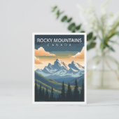 Mooie plek Rocky Mountains Canada Reizen Briefkaart (Staand voorkant)
