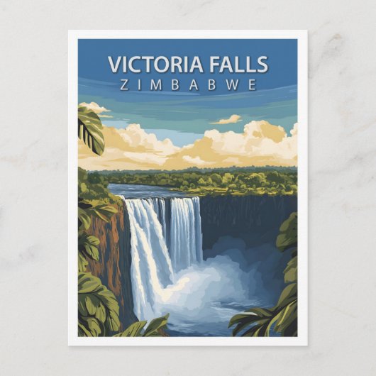 Mooie plek Victoria Herfsten Zimbabwe Reizen Briefkaart (Voorkant)
