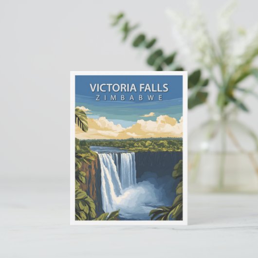 Mooie plek Victoria Herfsten Zimbabwe Reizen Briefkaart (Staand voorkant)