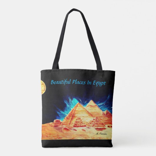 Mooie plekken in Egypte Tote Bag (Achterkant)