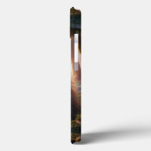 Mooie pluizige zwarte kat met gouden ogen Case-Mate iPhone case (Achterkant / Links)