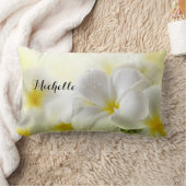 Mooie Plumeria Bloemen Custom Lumbar Kussen (Deken)