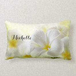 Mooie Plumeria Bloemen Custom Lumbar Kussen