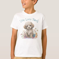Mooie Poedel Hond Bloemig