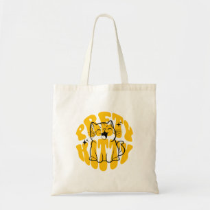 Mooie poes schattige kat tote bag