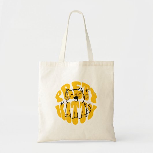 Mooie poes schattige kat tote bag (Voorkant)