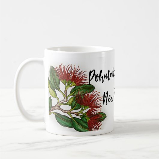 Mooie Pohutukawa Flowers Koffie Mok (Links)