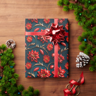 Mooie Poinsettia Cadeaupapier