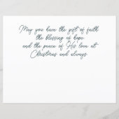 Mooie poinsettia lijst kerst (Achterkant)