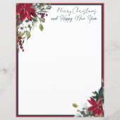 Mooie poinsettia lijst kerst (Voorkant)