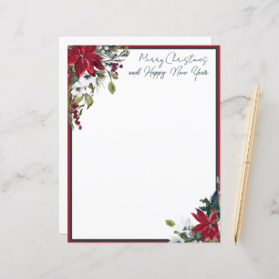 Mooie poinsettia lijst kerst