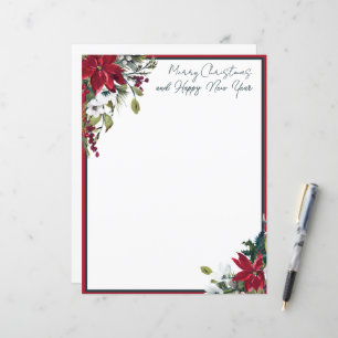 Mooie poinsettia lijst Kerstmis