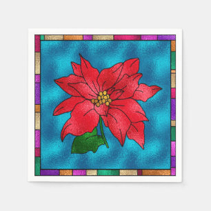 Mooie Poinsettia Servetten