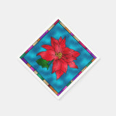 Mooie Poinsettia Servetten (Hoek)