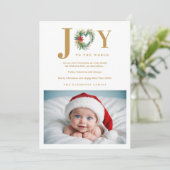 Mooie Poinsettias Christmas Heart-Shape Garland (Staand voorkant)