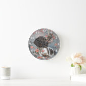 Mooie pointer met fazanten   ronde klok (Huis)