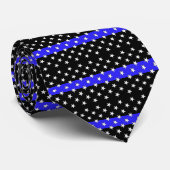 Mooie politiestars en stripes stropdas (Opgerold)