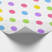Mooie Polka Dots Cadeaupapier (Hoek)