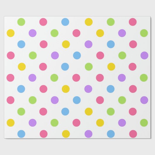 Mooie Polka Dots Cadeaupapier (Vlak)