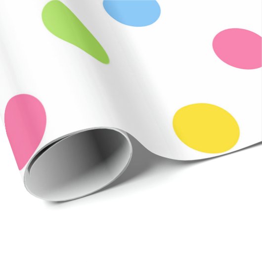 Mooie Polka Dots Cadeaupapier (Rol Hoek)