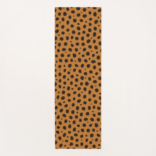 Mooie Polka Dots Cheetah Dierenprint Yogamat (Voorkant)
