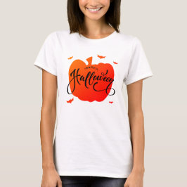 Mooie pomkin Happy Halloween Typografie T-shirt