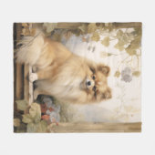 Mooie Pommerse Fleece Deken (Voorkant (Horizontaal))