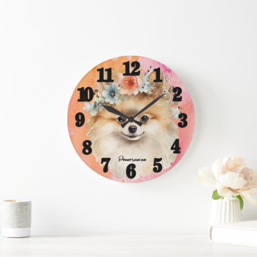Mooie Pommerse Hond Grote Klok (Huis)