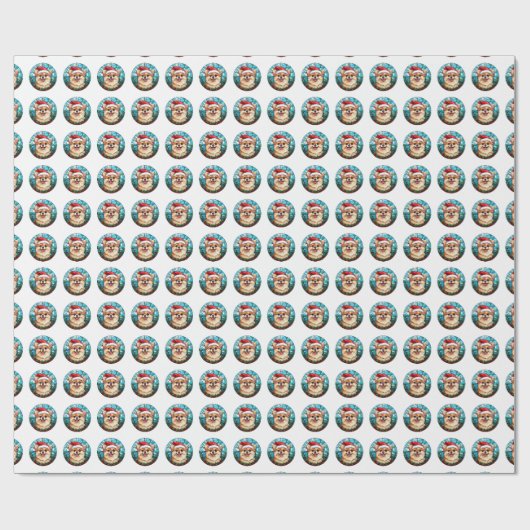 Mooie Pommerse hond Kerstpatroon Cadeaupapier (Vlak)