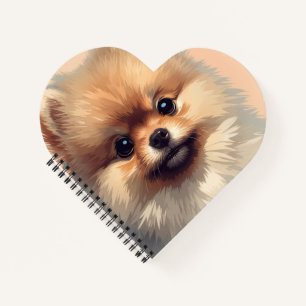 Mooie Pommerse Puppy Spiraal Notebook & Planner Notitieboek