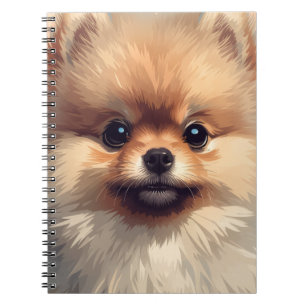 Mooie Pommerse Puppy Spiraal Notebook & Planner Notitieboek